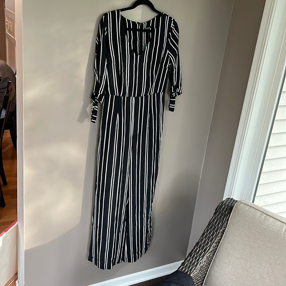 Target black and white striped jumpsuit